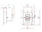 Preview: Einbaurahmen für Netzfilter117x107 mm
