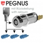 Preview: Pegnus Key Switch (n/o) KA C1403 36.50 mm - 1 7/16" key return