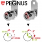 Preview: Automaten Service Schloss Set Pegnus KA- Länge 16 mm - 5/8" 16 mm - 7/8" 28,6 mm - 1 1/8"