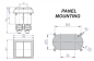 Preview: Doppel Leuchttaster quadratisch 53x50,5 mm