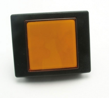 Push button square 50x62mm low profile clear