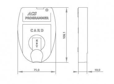 Programmer ACS für RFID Schlüssel mit USB Kabel