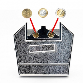 Mechanical coin selector with rotating mechanism for vending machines