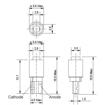 LED mit T5 Lampensockel 12 Volt