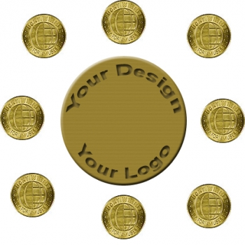 Jeton Metall mit Ihrem Design 1000 Stück