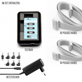 Testbox Kit für Münzprüfer und Banknotenleser