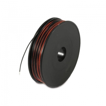 Zwillingslitze rot/schwarz 2x0,25 mm2