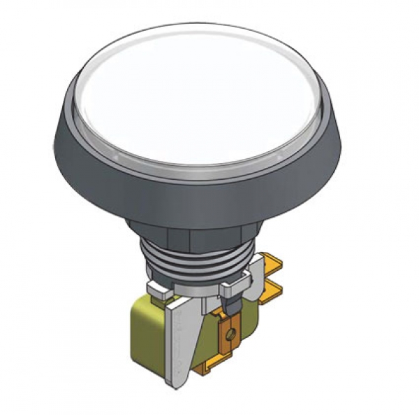 Leuchttaster rund 61 mm weiss