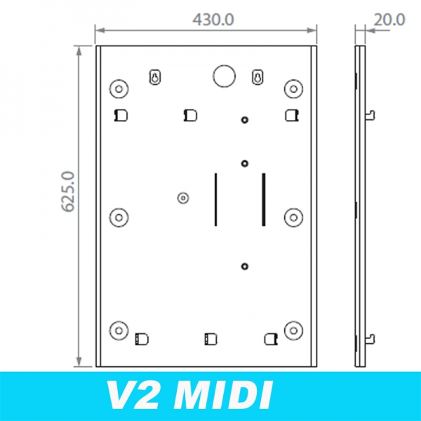 Wandhalterung für Midi V2  Geldwechsel & Tokenverkaufsautomat