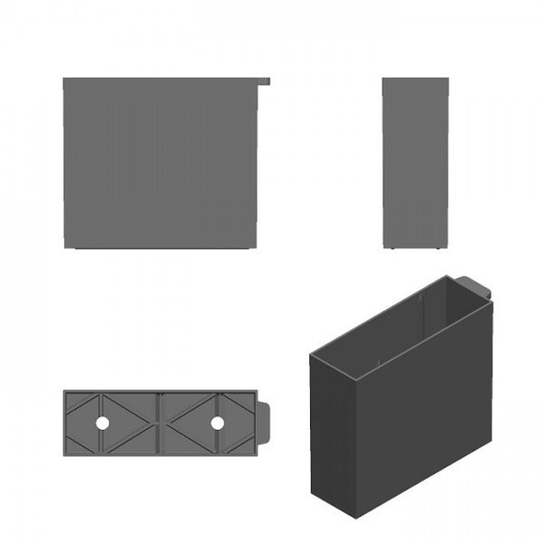 Kassenbehälter 235x80x205mm LxBxH