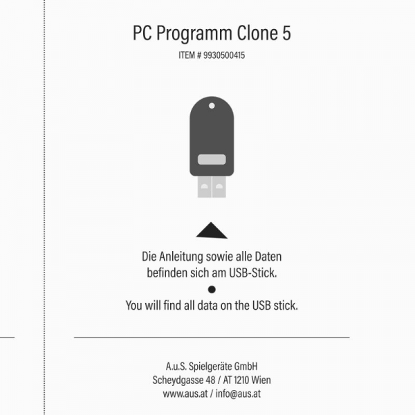PC Programm Clone 5 für RM5 Münzprüfer