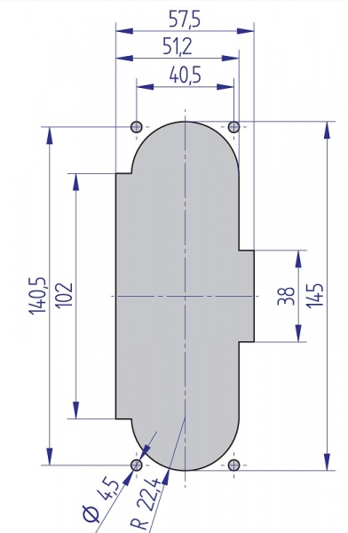 Münzprüfer mechanisch mit Frontplatte LF6 0.10 Euro HxB 15x6cm