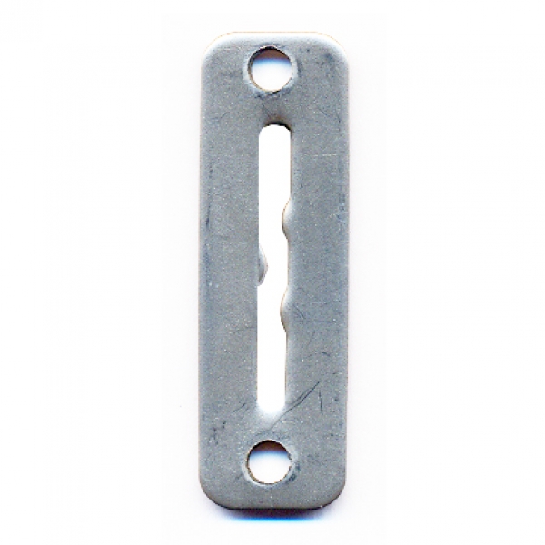 Token entry plate metal FG-B8 14,5x46mm grooved token B8