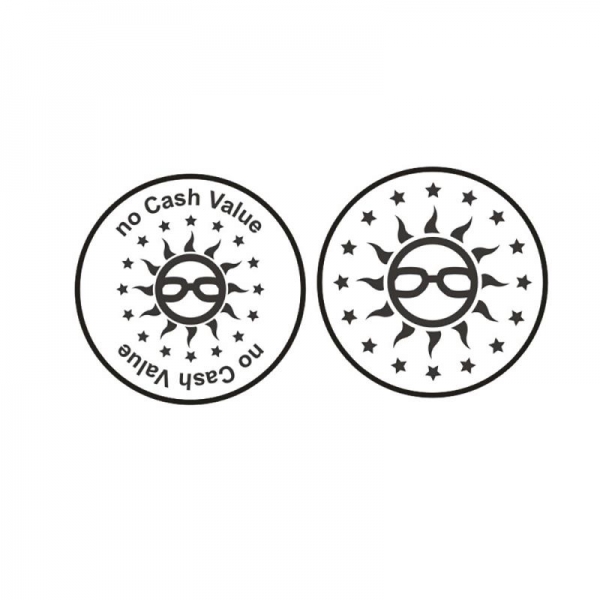 Jeton Sun 25 x 1,85 mm Messing 500 Stück