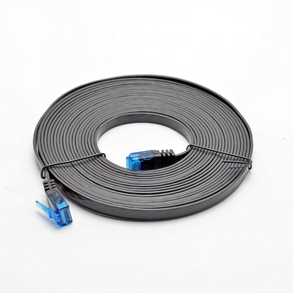 Patchkabel U/UTP 5e Line CCA PVC schwarz 5m 30AWG
