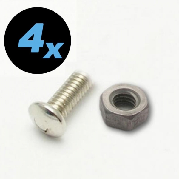4 pcs. Screw M4x12mm pan head
