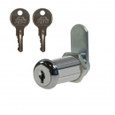 Zylinderschloß mit 2 Schlüssel KD, Länge 28,6 mm - 1 1/8" Automatenschloss